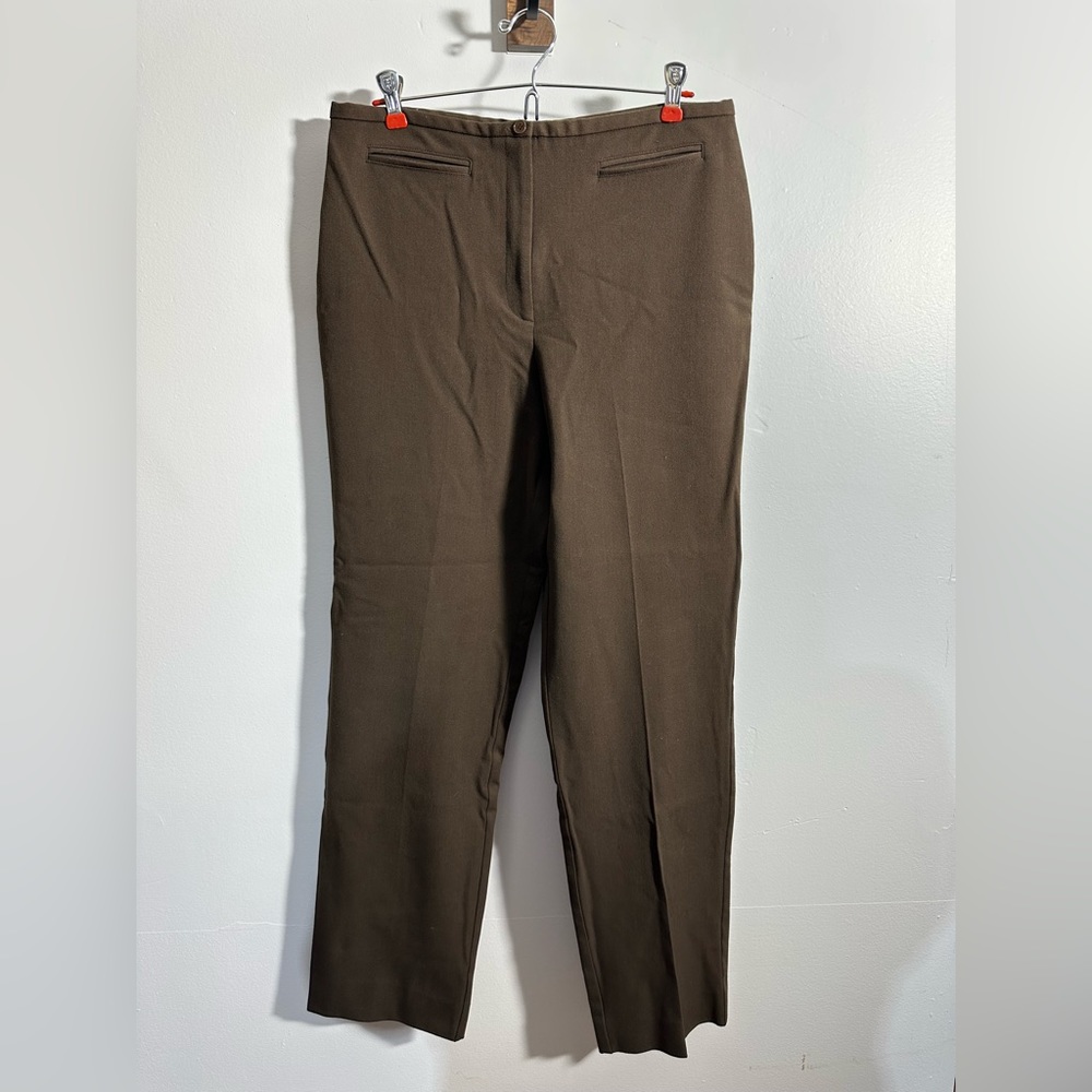 The Limited‎ Women’s 12 Brown Straight Leg Trouser Slim Fit Pants | SKU 0667